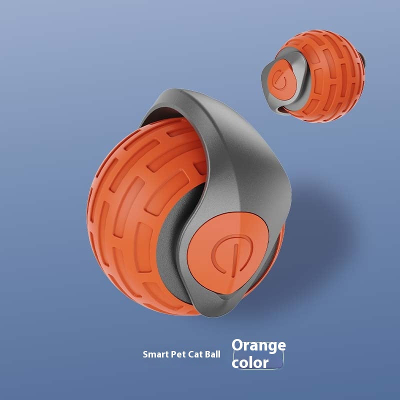Smart Interactive Cat Toy Ball – Auto Rolling USB Rechargeable Cat Toy for Indoor Cats