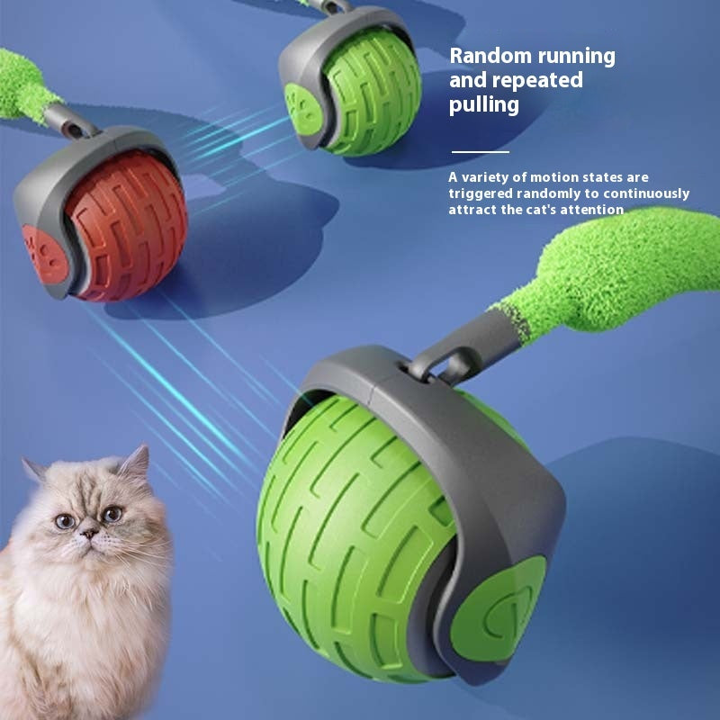 Smart Interactive Cat Toy Ball – Auto Rolling USB Rechargeable Cat Toy for Indoor Cats